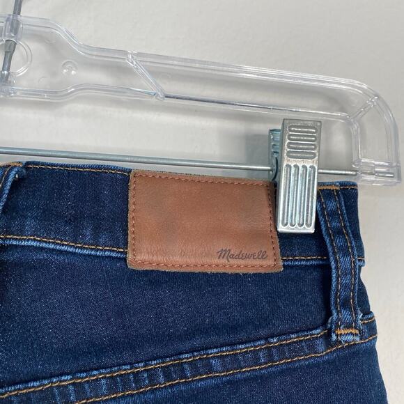 MADEWELL 9" Mid-Rise Skinny Jeans in Larkspur Wash Stretch Denim Size 24 - Picture 6 of 9